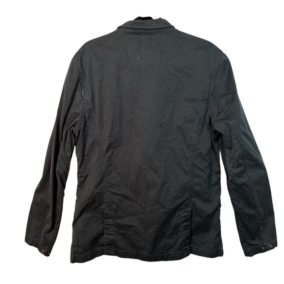 Pretty Green Utility Jacket Black Dark Grey Size L Casual Workwear - Picture 7 of 14